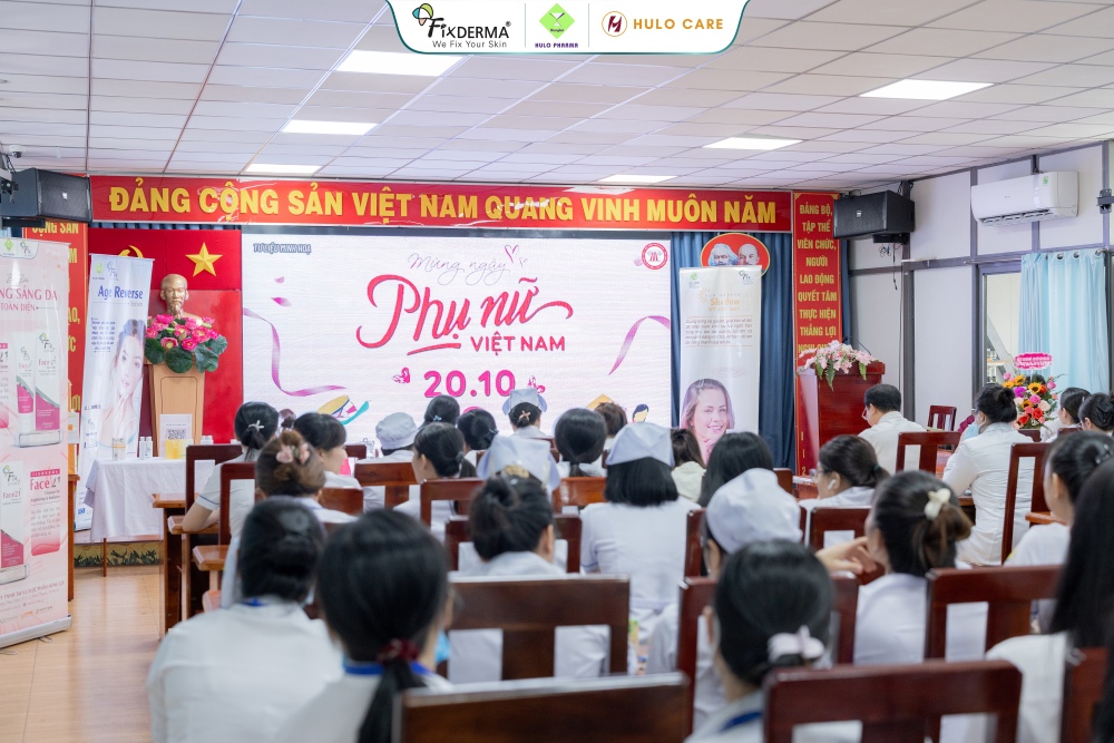 HULO PHARMA CÙNG NHÃN HÀNG FIXDERMA ĐỒNG HÀNH CÙNG CHƯƠNG TRÌNH KỶ NIỆM 95 NĂM THÀNH LẬP HỘI LIÊN HIỆP PHỤ NỮ VIỆT NAM