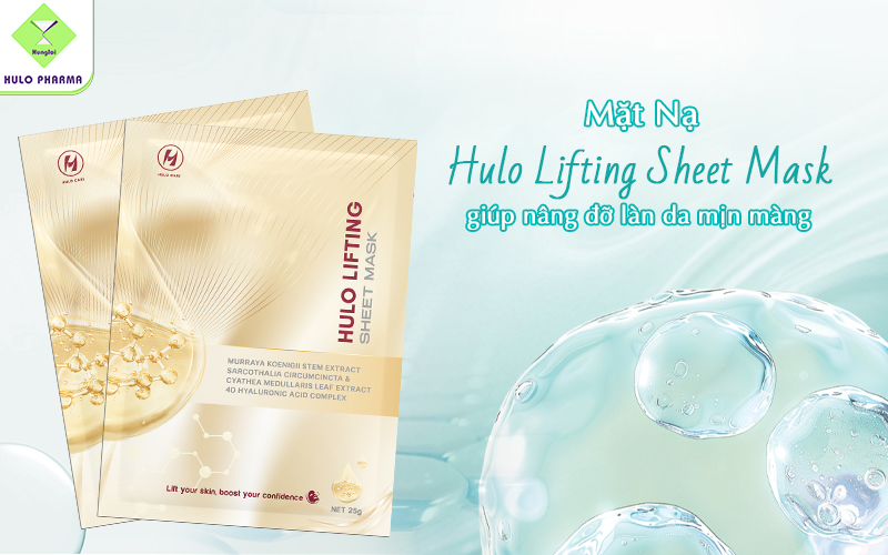 Hulo Lifting Sheet Mask phù hợp với tình trạng da chảy xệ