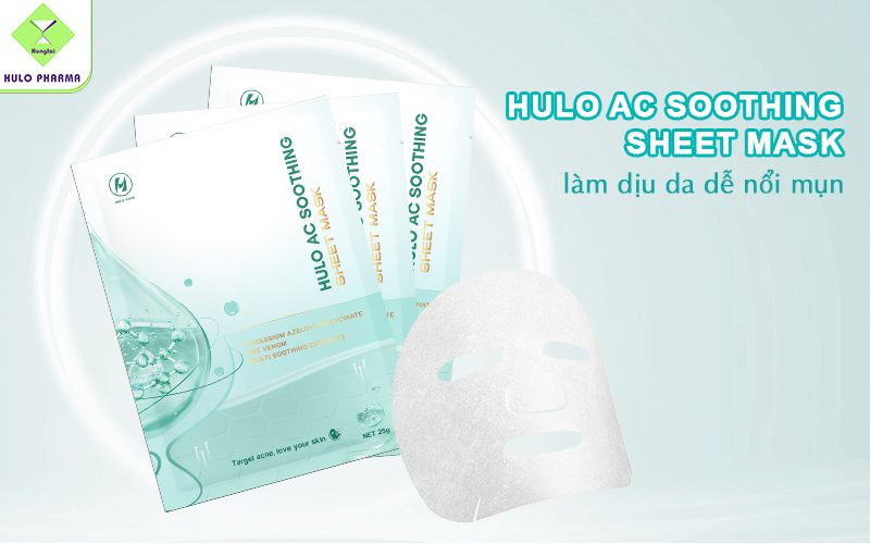 Hulo AC Soothing Sheet Mask mang đến nhiều công dụng