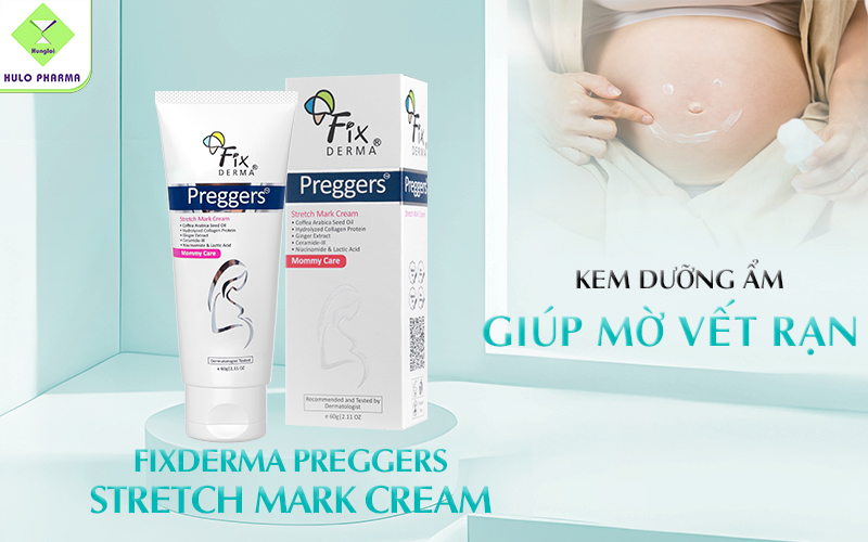 Kem dưỡng ẩm giúp mờ vết rạn Fixderma Preggers Stretch Mark Cream