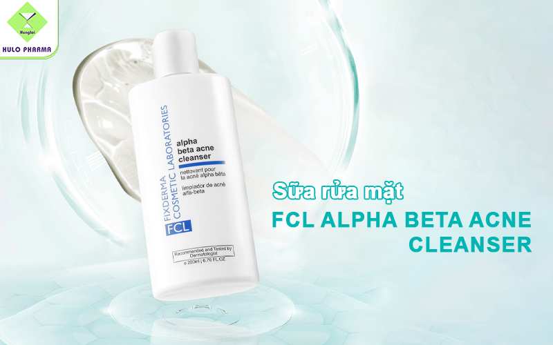 Sữa rửa mặt FCL Alpha Beta Acne Cleanser cho da dầu mụn giúp làm sạch bụi bẩn