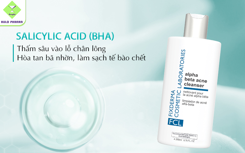 Salicylic Acid là thành phần chủ lực trong việc chăm sóc da dầu mụn