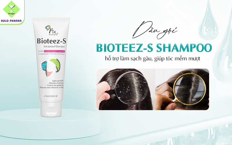 Dầu gội hỗ trợ làm sạch gàu, giúp tóc mềm mượt Bioteez-S Shampoo