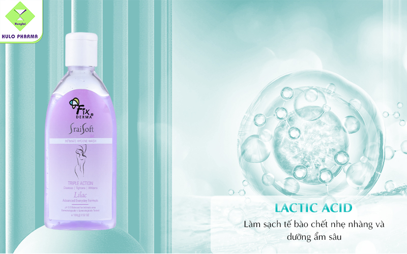 Lactic Acid hỗ trợ duy trì độ pH cân bằng cho môi trường vùng kín