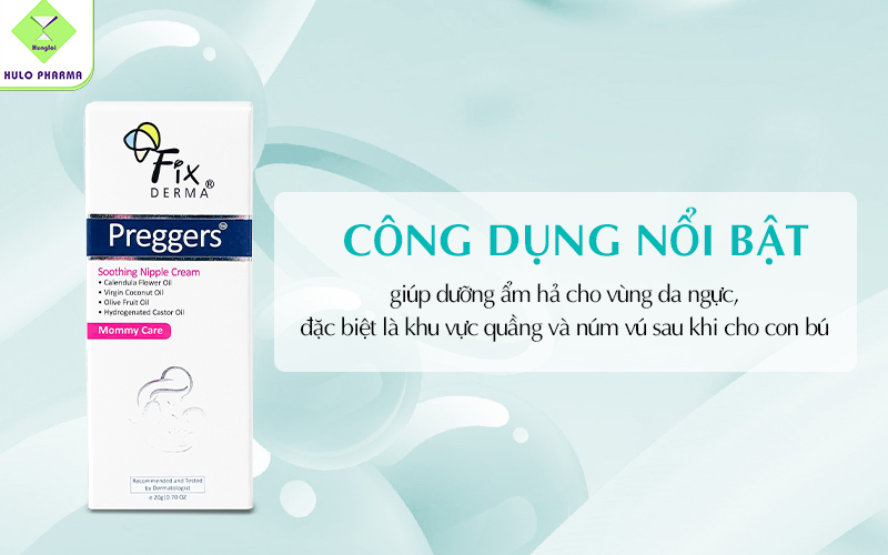 Công dụng của Fixderma Preggers Soothing Nipple Cream