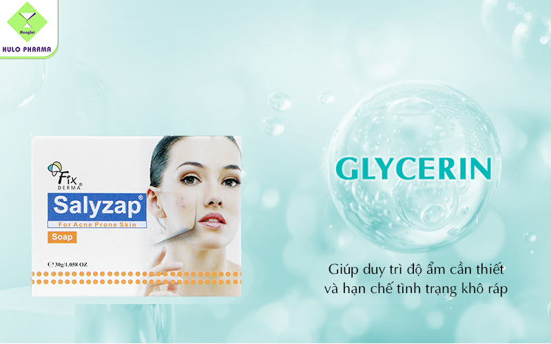 Glycerin giúp duy trì độ ẩm cần thiết cho da