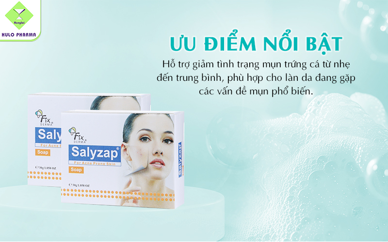 Ưu điểm nổi bật của xà phòng Fixderma Salyzap Soap 30g