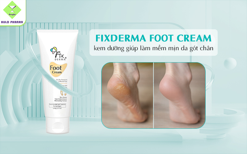 Kem dưỡng Fixderma Foot Cream giúp làm mềm gót chân