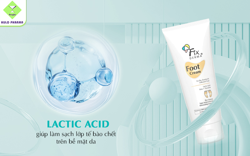 Lactic Acid giúp làm sạch lớp tế bào chết trên bề mặt da