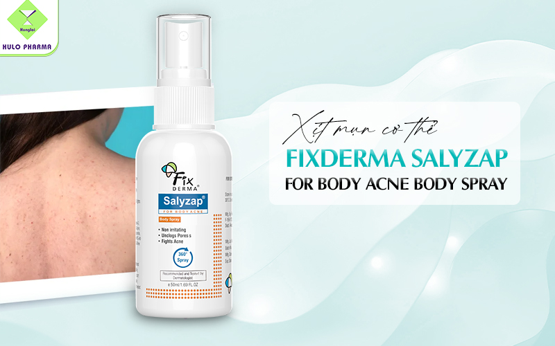 Xịt mụn cơ thể Fixderma Salyzap For Body Acne Body Spray