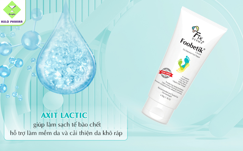 Lactic Acid - AHA giúp làm sạch tế bào chết