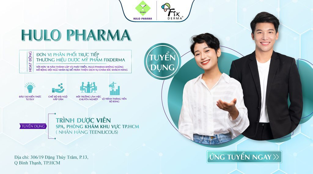 Tuyển dụng: Trình dược viên spa, phòng khám khu vực Tp.HCM (nhãn hàng Teenilicous)