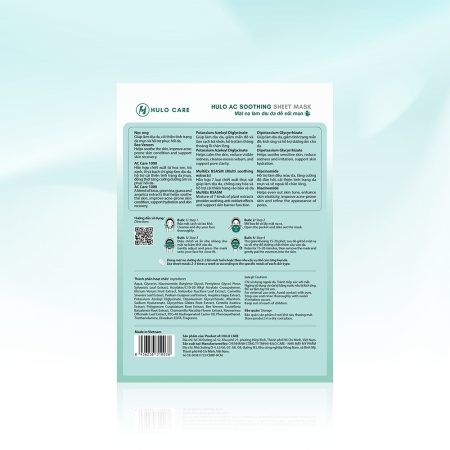 Mặt nạ Hulo AC Soothing Sheet Mask làm dịu da dễ nổi mụn