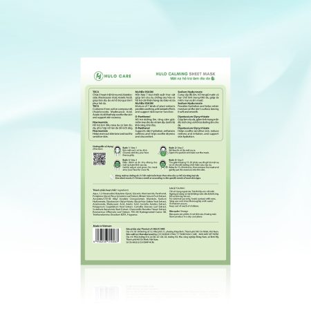 Mặt nạ Hulo Calming Sheet Mask hỗ trợ làm dịu da