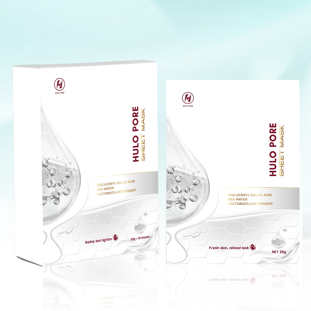 Mặt nạ Hulo Pore Sheet Mask làm sạch tế bào da chết giúp da thoáng mịn
