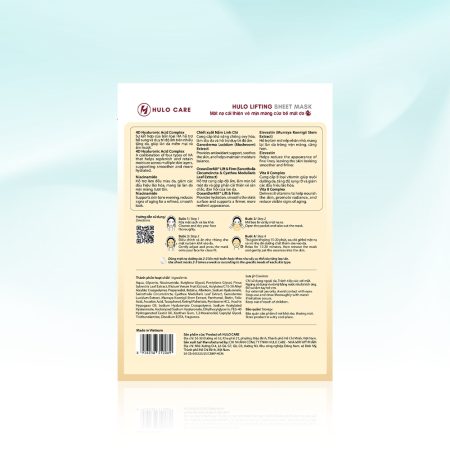 Mặt nạ Hulo Lifting Sheet Mask cải thiện vẻ mịn màng của bề mặt da