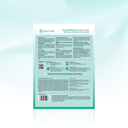 Mặt nạ Hulo Refreshing Sheet Mask giúp da tươi mát và dễ chịu