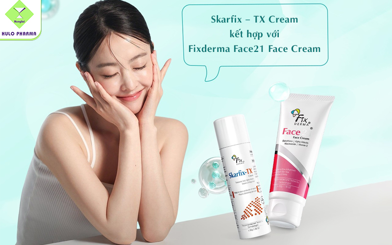 Skarfix – TX Cream kết hợp với serum, kem dưỡng ẩm