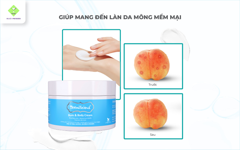 Gíúp mang đến làn da mông mềm mại