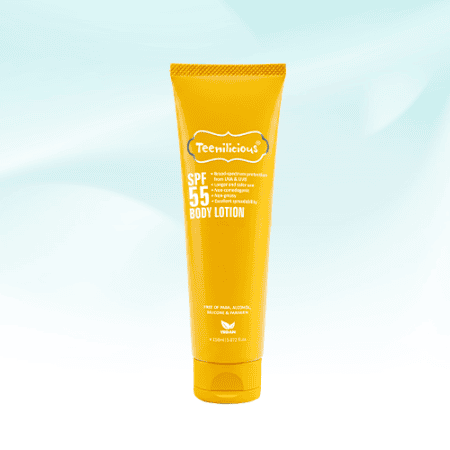 Teenilicious SPF 55 Body Lotion 150ml – Sữa Dưỡng Thể Chống Nắng SPF 55 PA+++ Dưỡng Ẩm, Bảo Vệ Da