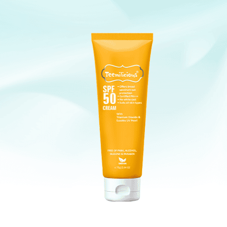 Teenilicious SPF 50 Cream 75g – Kem Chống Nắng Giúp Làm Dịu Và Chăm Sóc Dấu Hiệu Lão Hóa