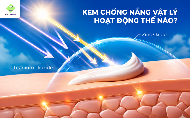 Cơ chế hoạt động của kem chống nắng vật lý