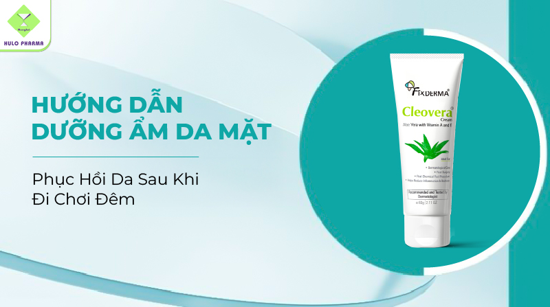 Hướng Dẫn Dưỡng Ẩm Da Mặt Phục Hồi Da Sau Khi Đi Chơi Đêm